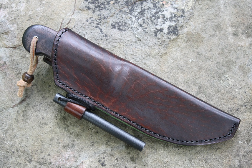 RPN12/USA/Custom Handmade 9" Long Leather Sheath Fits Up To 4"-4.5"Cutting Blade 